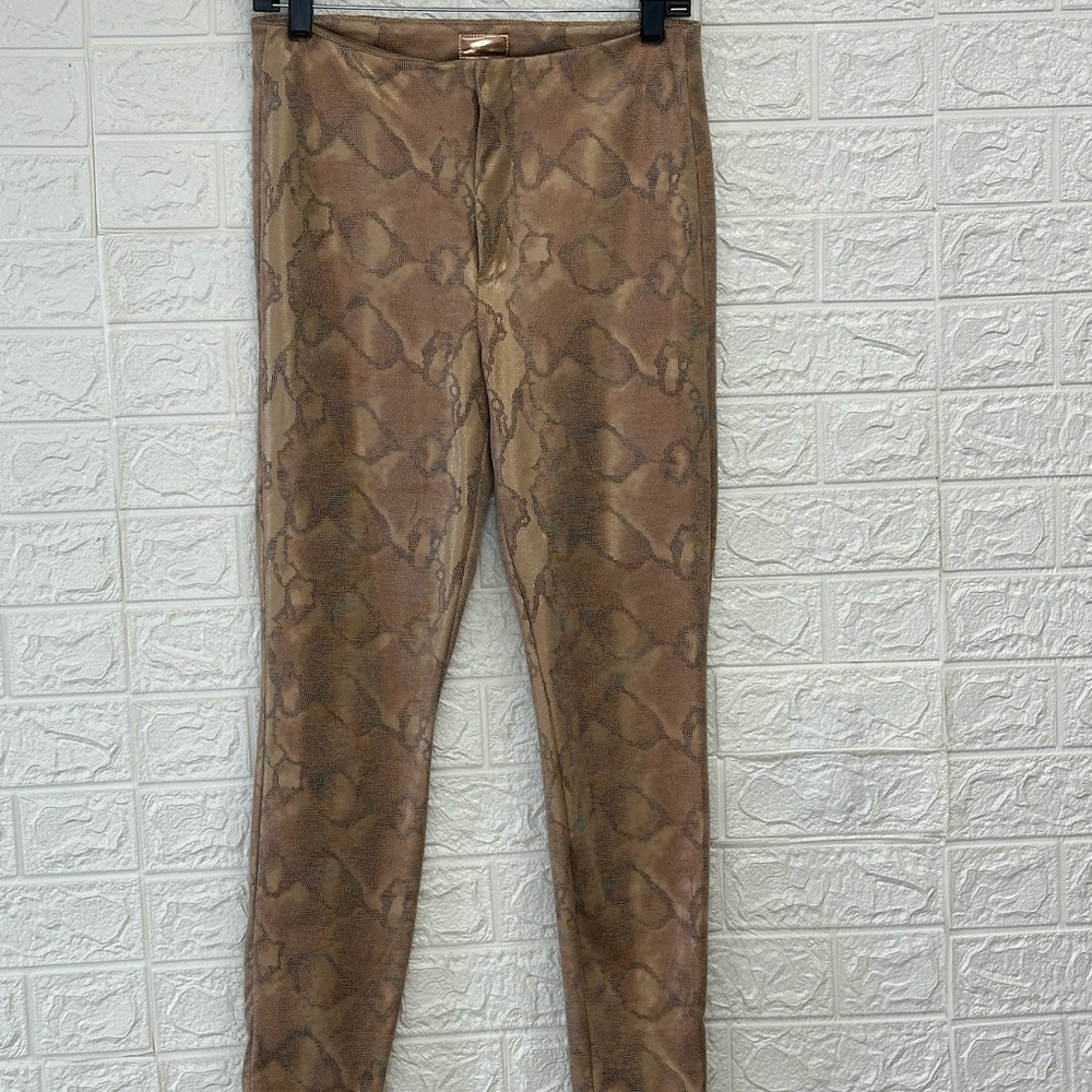 Mother snakeskin print pants